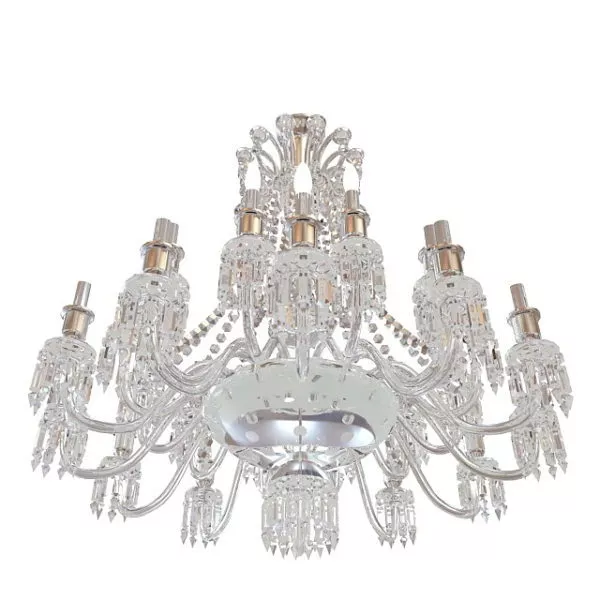 Western Antique Crystal Chandelier Fixture 3d model Western Antique Crystal Chandelier Fixture 3d model