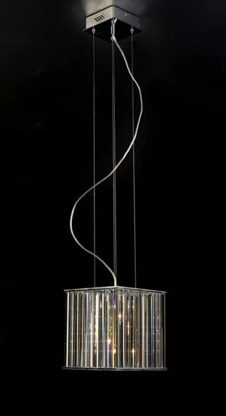 Vintage Crystal Cube Pendant Lamp 3d model Vintage Crystal Cube Pendant Lamp 3d model