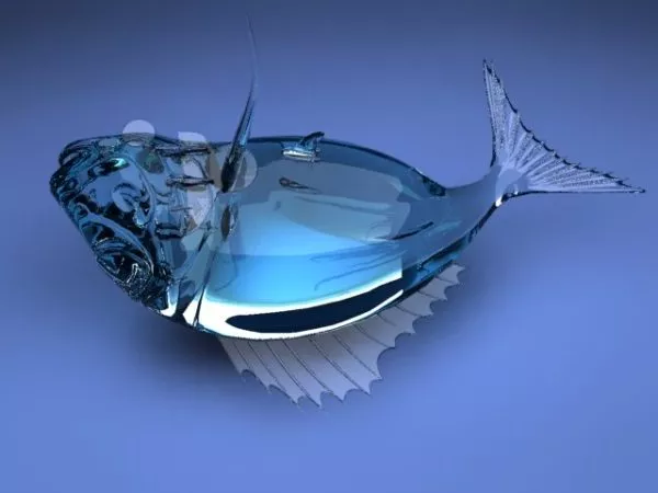 Crystal Fish Decoration 3d model Crystal Fish Decoration 3d model