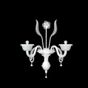 Home Design Crystal Flower Wall Lamp 3d model