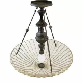 Western Antique Light Pendant 3d model