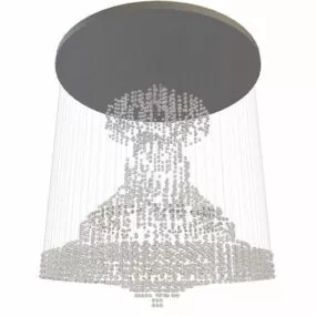 Drop Crystal Pendant Chandelier 3d model