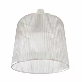 White Crystal Pendant Light 3d model
