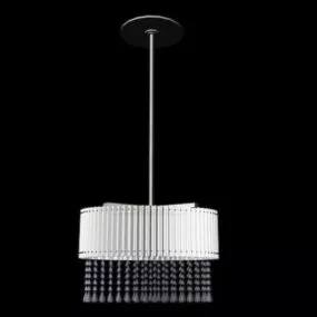 Modern Crystal Round Chandelier 3d model