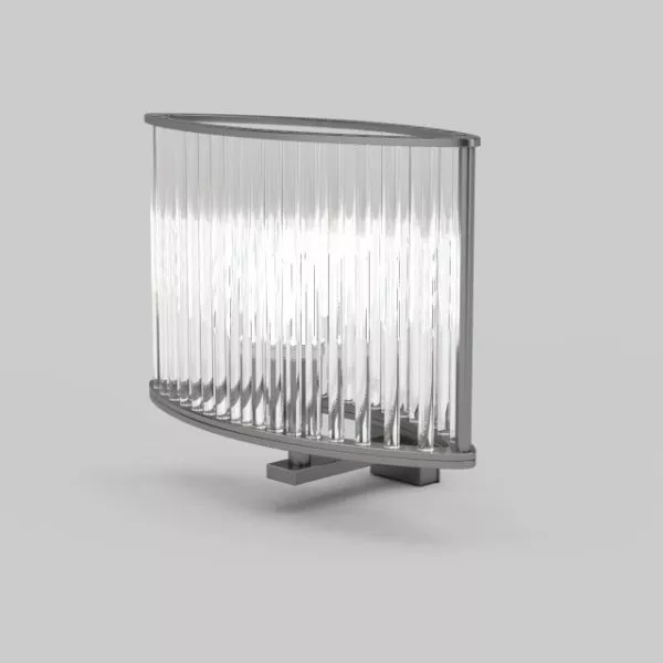 Wall Light Fixture Crystal Shade 3d model Wall Light Fixture Crystal Shade 3d model