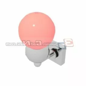 Red Crystal Design Wall Lighting 3d model