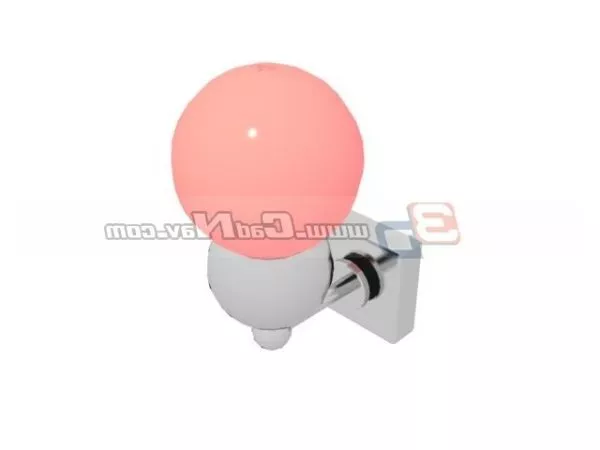 Red Crystal Design Wall Lighting 3d model Red Crystal Design Wall Lighting 3d model