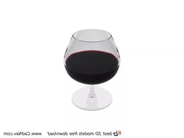 Single Wine Glass 3d model Single Wine Glass 3d model