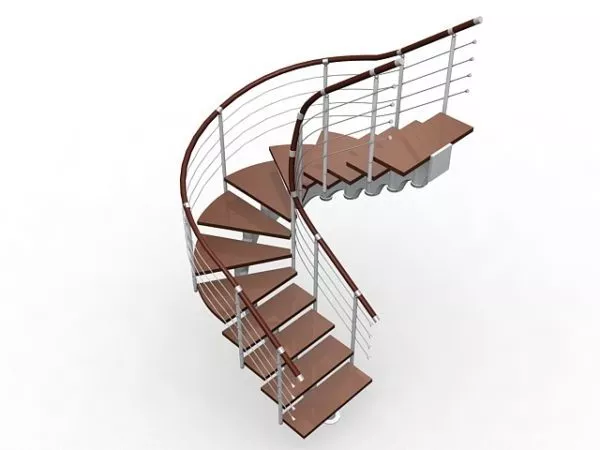 Curved Staircase Decoration 3d model Curved Staircase Decoration 3d model