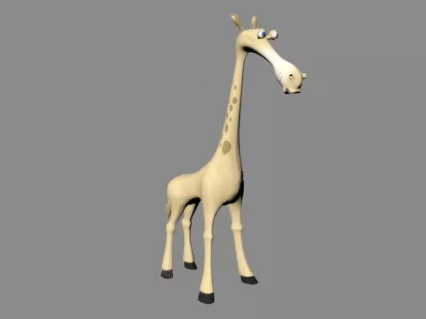Beautiful Wild Giraffe 3d model