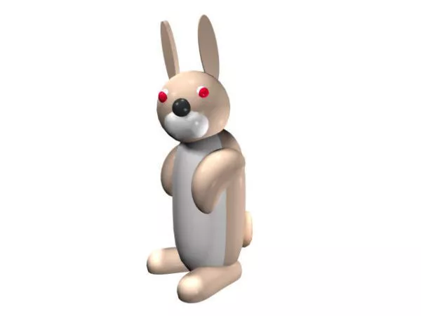 Cute Cartoon Rabbit Toy 3d model Cute Cartoon Rabbit Toy 3d model