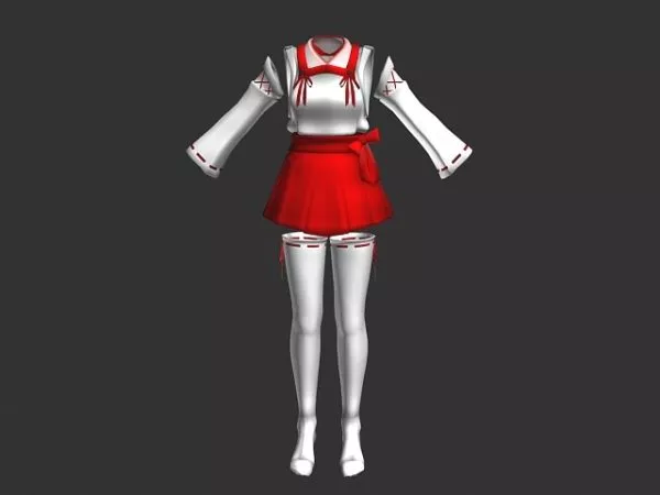 Mannequin In Dress 3d model