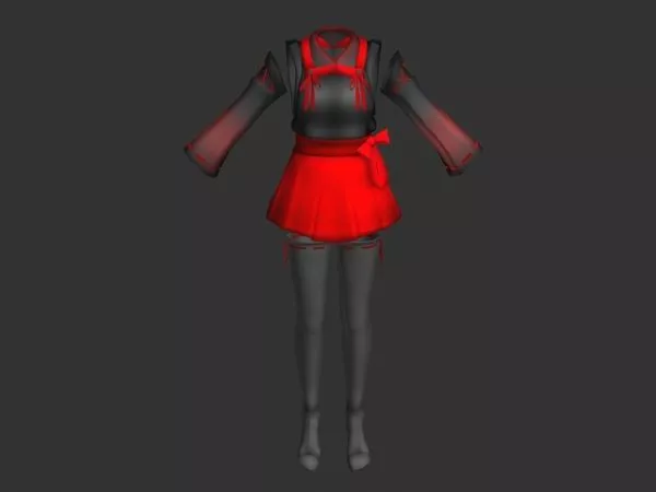 Middle Aged Women Character Walking 3d model