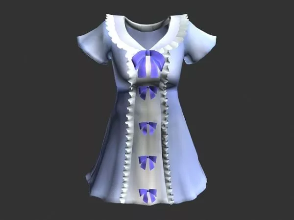 Modern Dress Fashion 3d model