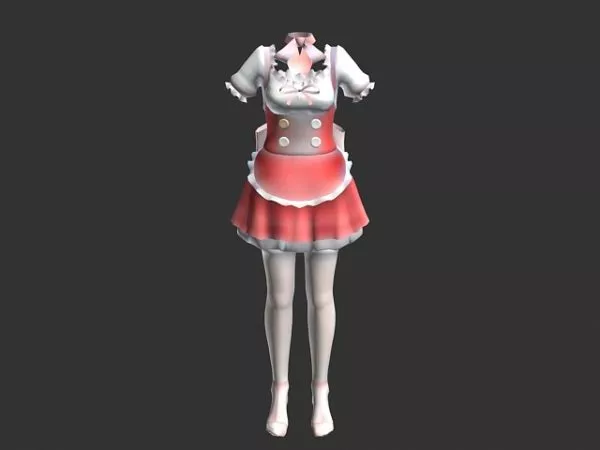 Fashion Maid Costume 3d model Fashion Maid Costume 3d model