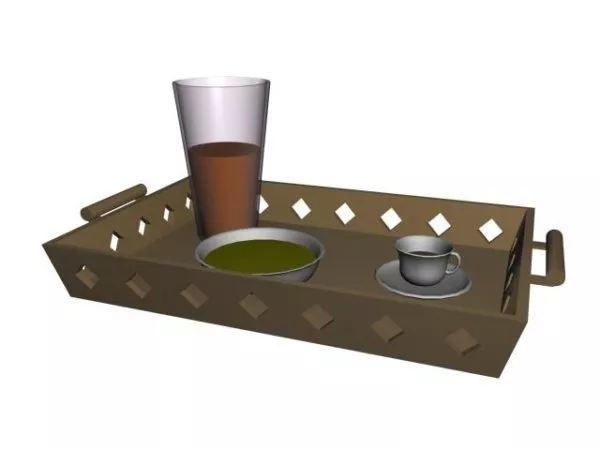 Antique Cutlery Set 3d model