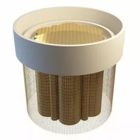 Cylinder Wall Mounted Ceiling Light 3d model