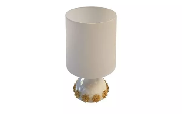 Cylinder Shade Bedroom Table Lamp 3d model Cylinder Shade Bedroom Table Lamp 3d model