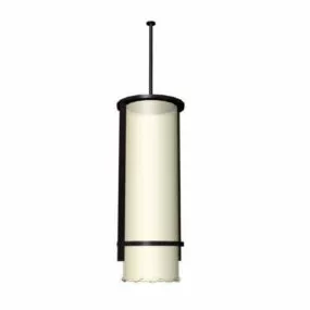 Cylindrical Pendant Lamp Design 3d model
