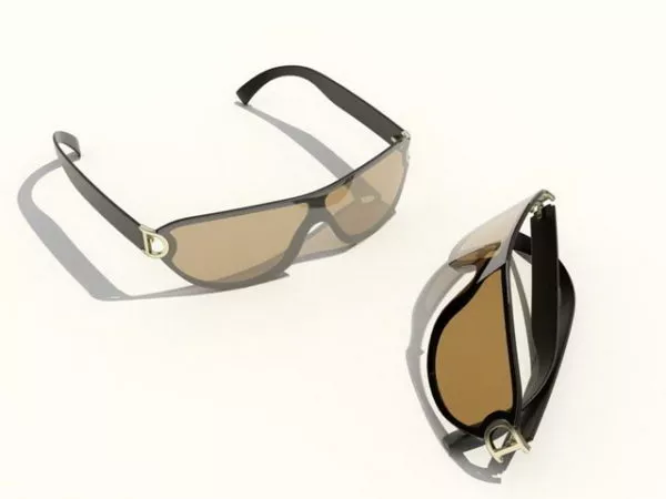 Brown Sunglasses 3d model
