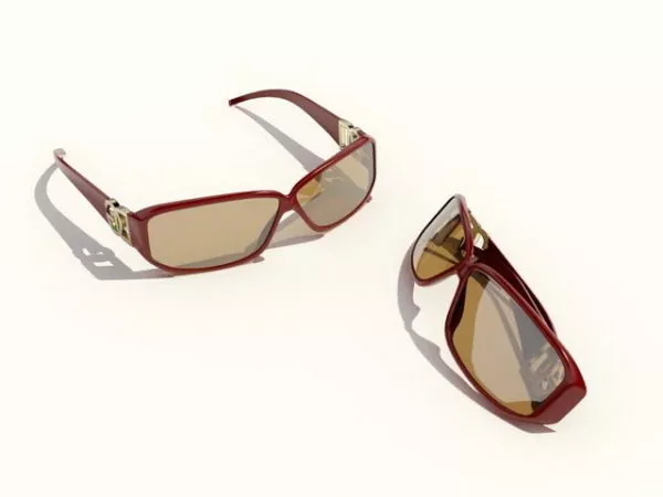 Girl With A Sunglasses 3d model