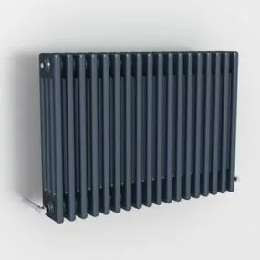 Dark Blue Home Radiator 3d model