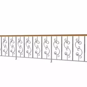 Home Deck Railing Systems 3d model