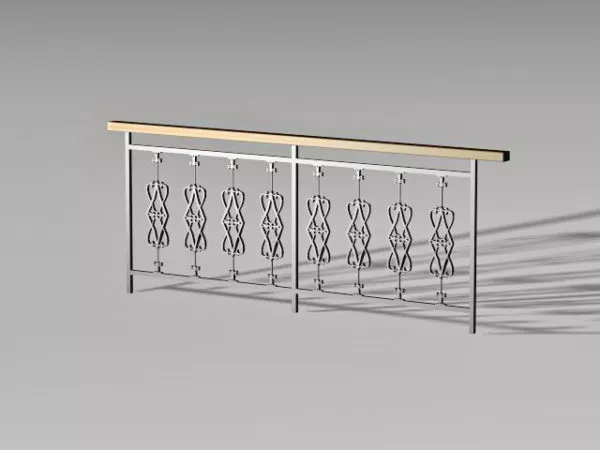 Building Deck Railings 3d model Building Deck Railings 3d model