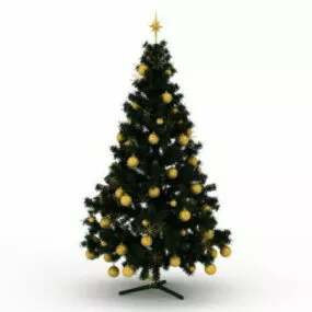 Decorative Holiday Christmas Tree 3d model