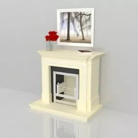 Home Decorating Fireplace 3d model