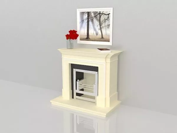 Home Decorating Fireplace 3d model Home Decorating Fireplace 3d model