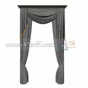 Decoration Fabrics Window Curtain Drape 3d model