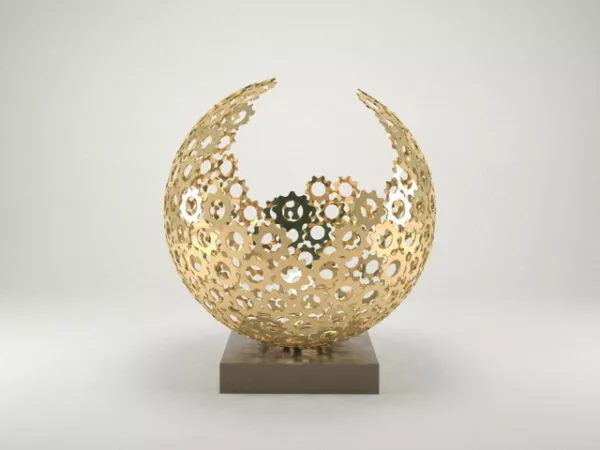 Decorative Metal Ball Table Lamp 3d model Decorative Metal Ball Table Lamp 3d model