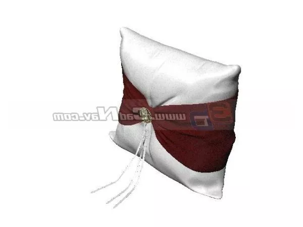 Lowpoly Pillow With Logo 3d model