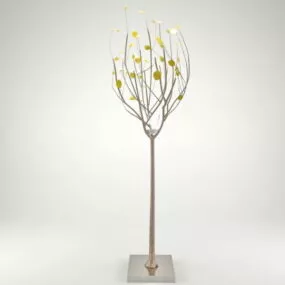 Decorative Tree Shape Table Lamp 3d model