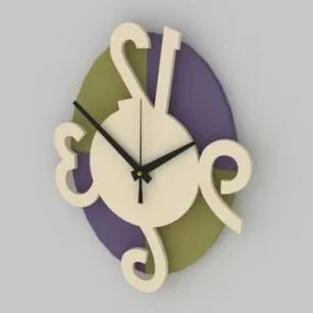Living Room Decorative Wall Clock 3d model