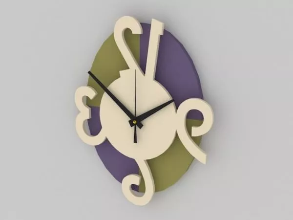 Sphere Clock Decoration 3d model