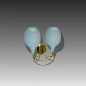Decorative Old Style Ball Wall Light 3d model