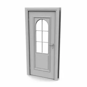 Decorative Interior Bedroom Door 3d model