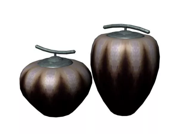 Living Room Decorative With Clay Vessel 3d model Living Room Decorative With Clay Vessel 3d model
