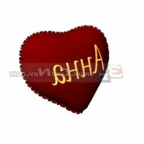 Decorative Heart Cushion 3d model