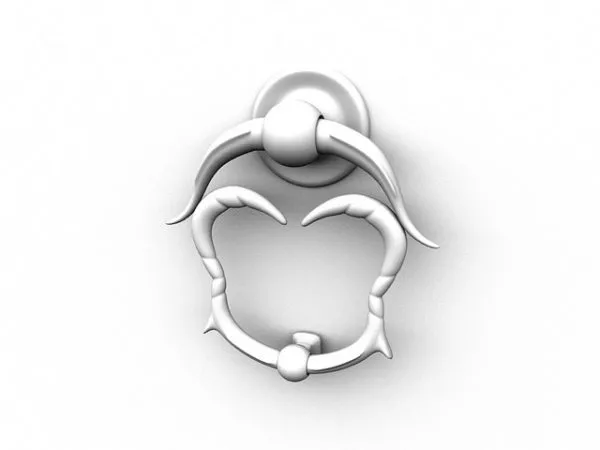 Decorative Home Door Knocker 3d model Decorative Home Door Knocker 3d model