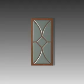 Decorative Home Door Lites 3d model