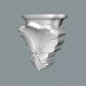 Decorative Exterior Corbel For Home 3d model