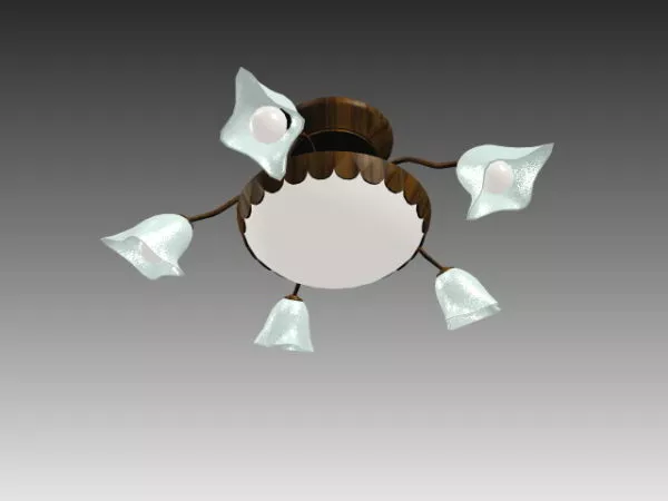 Decorative Flower Shape Ceiling Lamp 3d model Decorative Flower Shape Ceiling Lamp 3d model