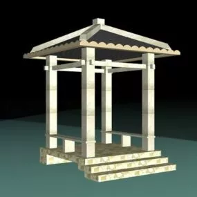 Decorative Stone Gazebo 3d model