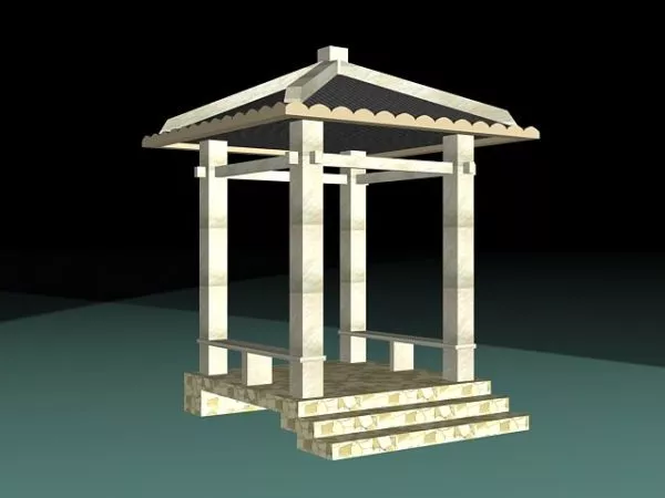 Decorative Stone Gazebo 3d model Decorative Stone Gazebo 3d model