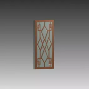 Glass Door Inserts Furniture 3d model