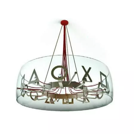 Decorative Glass Ceiling Pendant Lamp 3d model Decorative Glass Ceiling Pendant Lamp 3d model