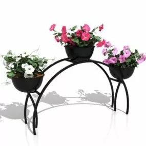 Garden Metal Plant Flower Stand 3d model